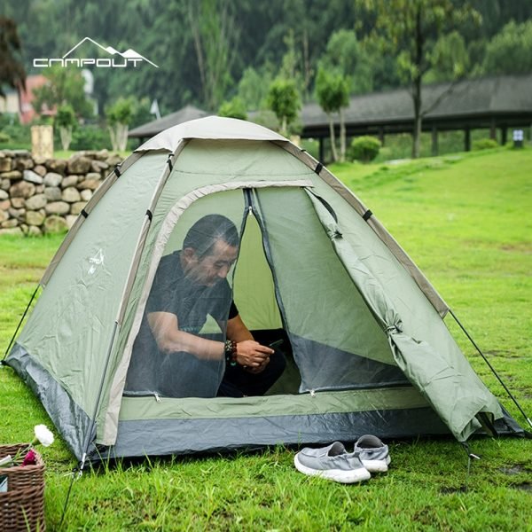 Outdoor Camping Hiking Tents Lightweight Tent with Carry Bag 2 Person Double Layer Backpack Compact Tent 3