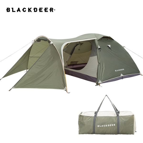 Blackdeer Expedition Camping Tent One Bedroom & One Living Room For 3-4 people 210D Oxford PU3000 mm Hiking Trekking Tent 2