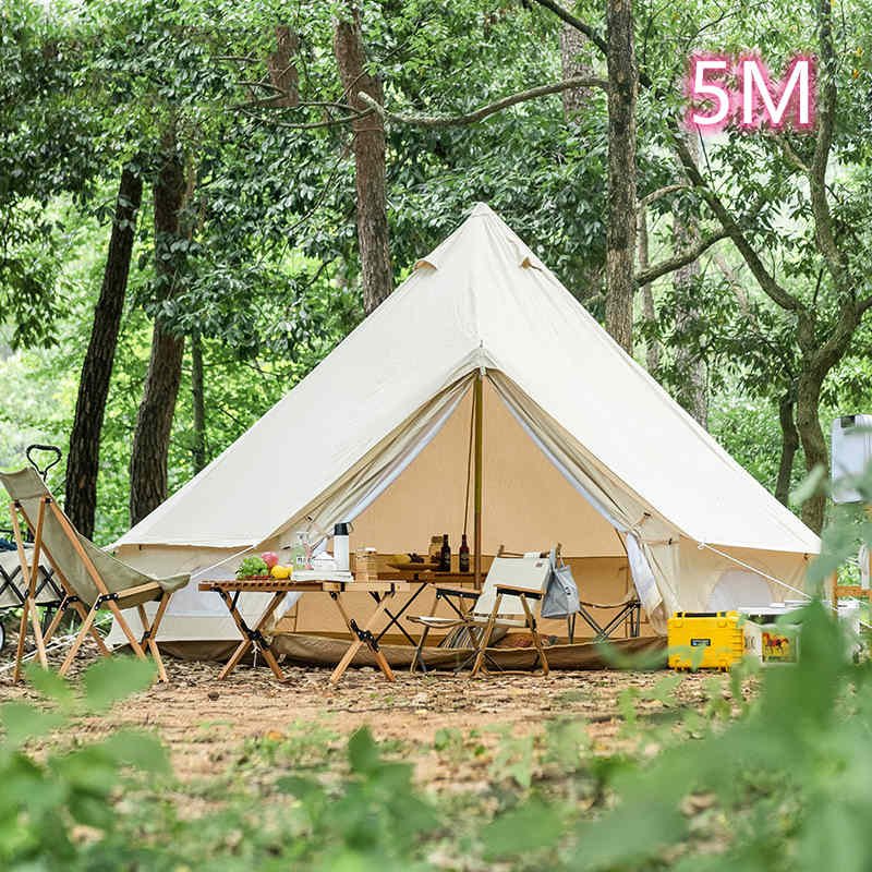 8 - 10 People Outdoor Luxury Glamping Bell Tents for Boutique