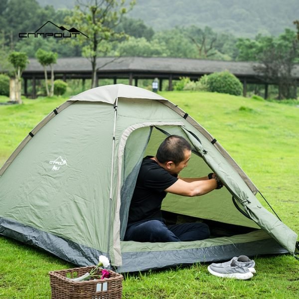 Outdoor Camping Hiking Tents Lightweight Tent with Carry Bag 2 Person Double Layer Backpack Compact Tent 4