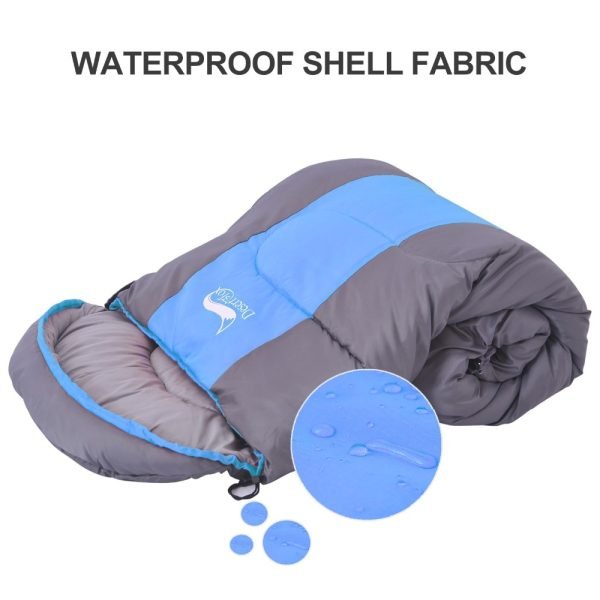 Desert&Fox Camping Sleeping Bag, Lightweight 4 Season Warm & Cold Envelope Backpacking Sleeping Bag for Outdoor Traveling Hiking 5