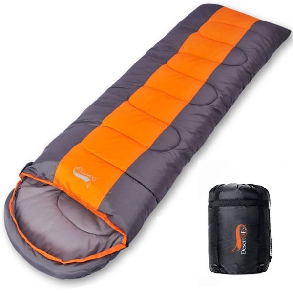 Desert&Fox Camping Sleeping Bag, Lightweight 4 Season Warm & Cold Envelope Backpacking Sleeping Bag for Outdoor Traveling Hiking 3